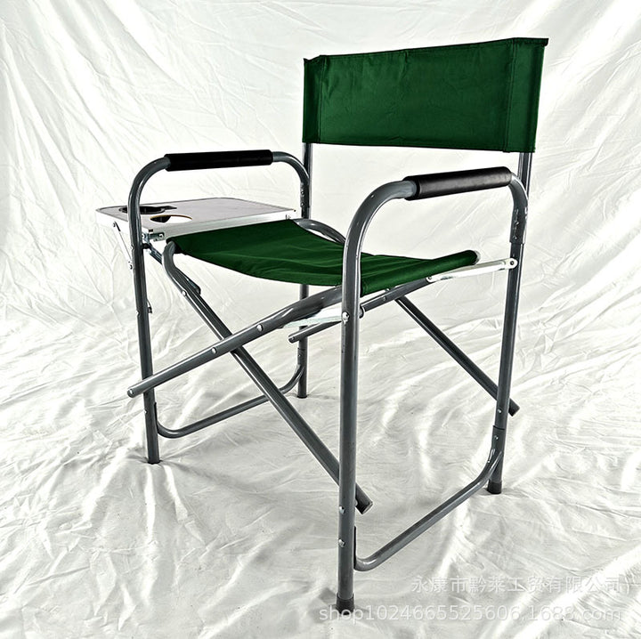 Comfortable Folding Chair With Side Shelf Bowlift