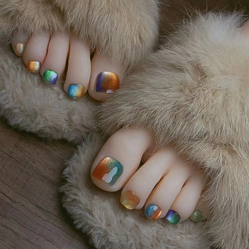 Rainbow Gradient Pedicure Set Bowlift