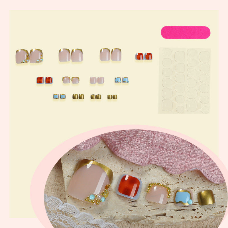 Elegant Decorative Press-On Nails Bowlift