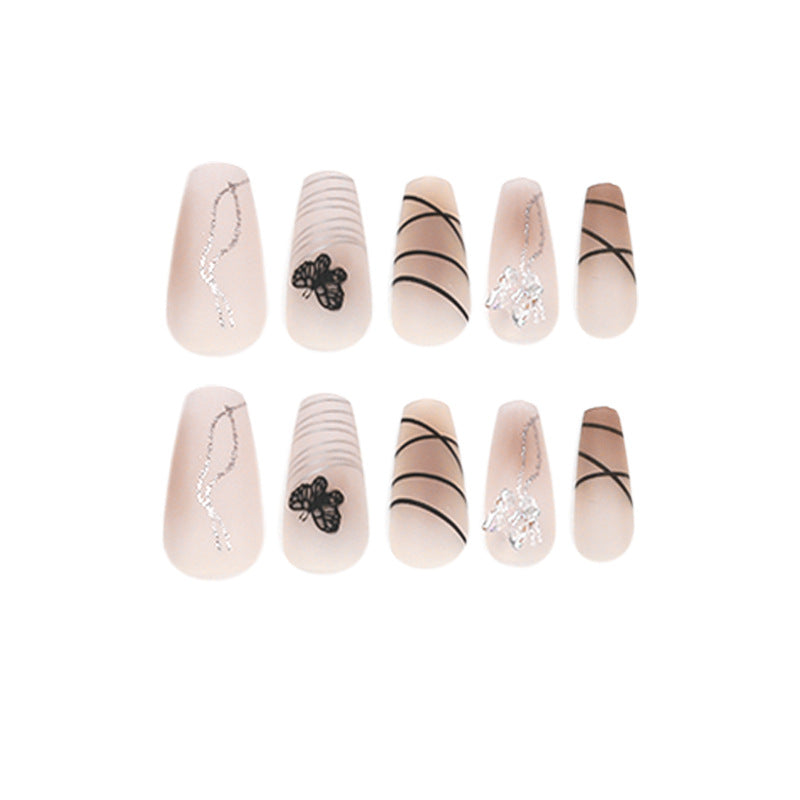 Artful Nail Extensions with Modern Graphics Bowlift