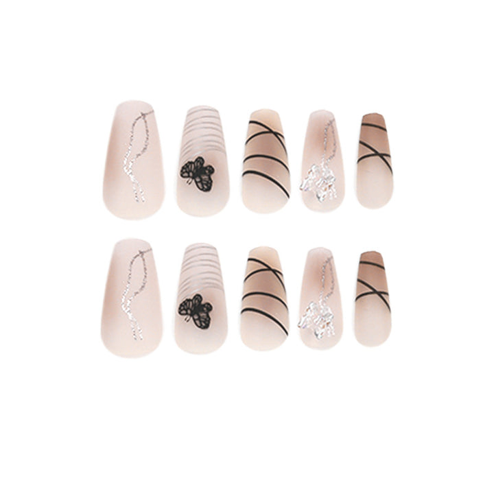 Artful Nail Extensions with Modern Graphics Bowlift