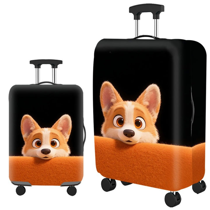 Artistic Cat-Themed Hard Shell Suitcase Bowlift
