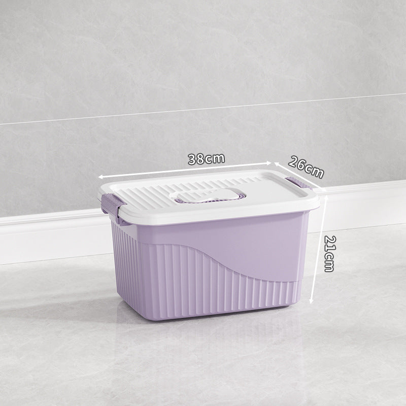 Multi-Functional Storage Box with Durable Lid Bowlift