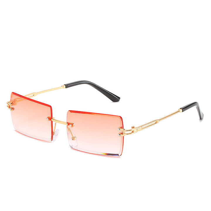 Women's stylish sunglasses with unique rectangular frame and sparkling details Bowlift