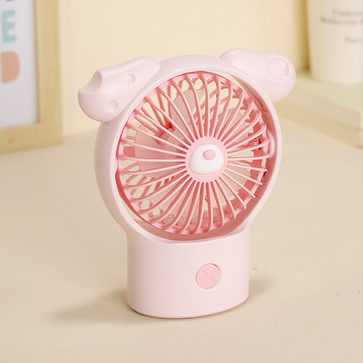 Women portable hand fan with animal design Bowlift