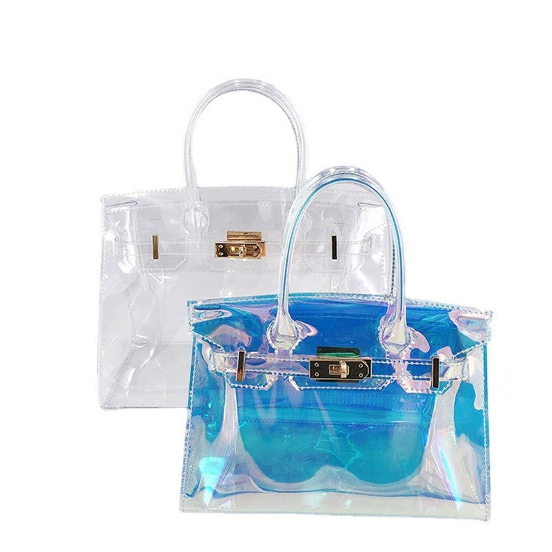Fashionable Transparent Handbag Bowlift