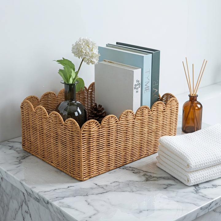 Decorative Woven Storage Tray Bowlift