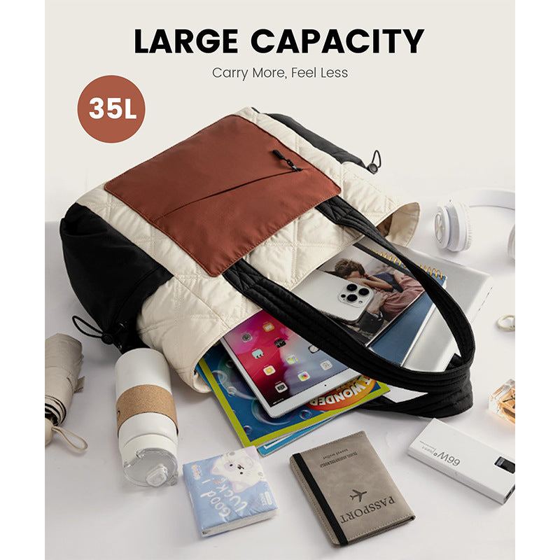 Elegant shopping bag with practical multiple compartments Bowlift