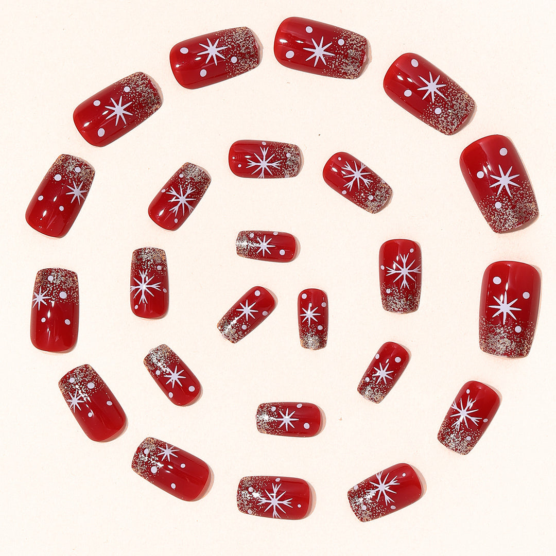 Festive Glitter Nail Art Bowlift