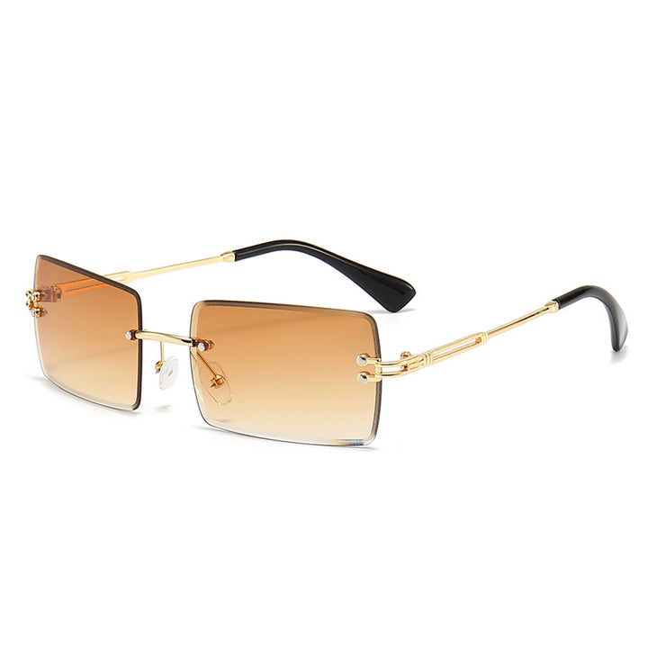 Women's fashionable rectangular sunglasses with gradient lenses Bowlift