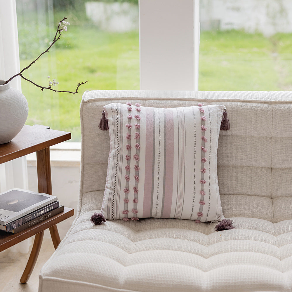 Decorative Pom Pom Accent Pillow