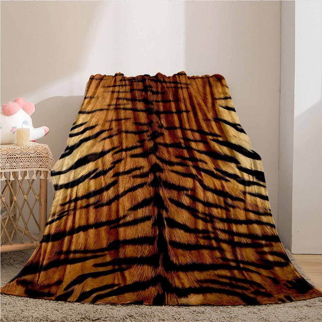 Animal Print Fleece Throw Blanket
