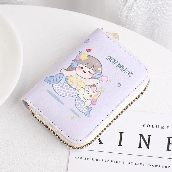 Cute Cartoon Character Zip Wallet Bowlift