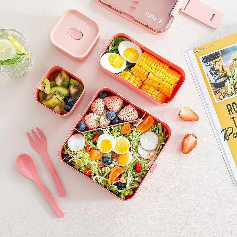 Portable Lunch Box with Cutlery