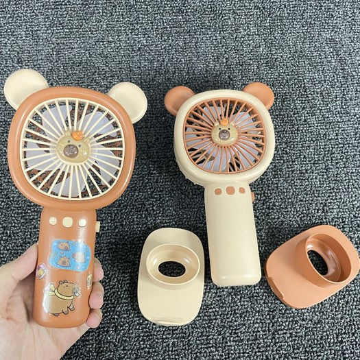Unisex Portable Hand Fan in Cute Bear Design Bowlift