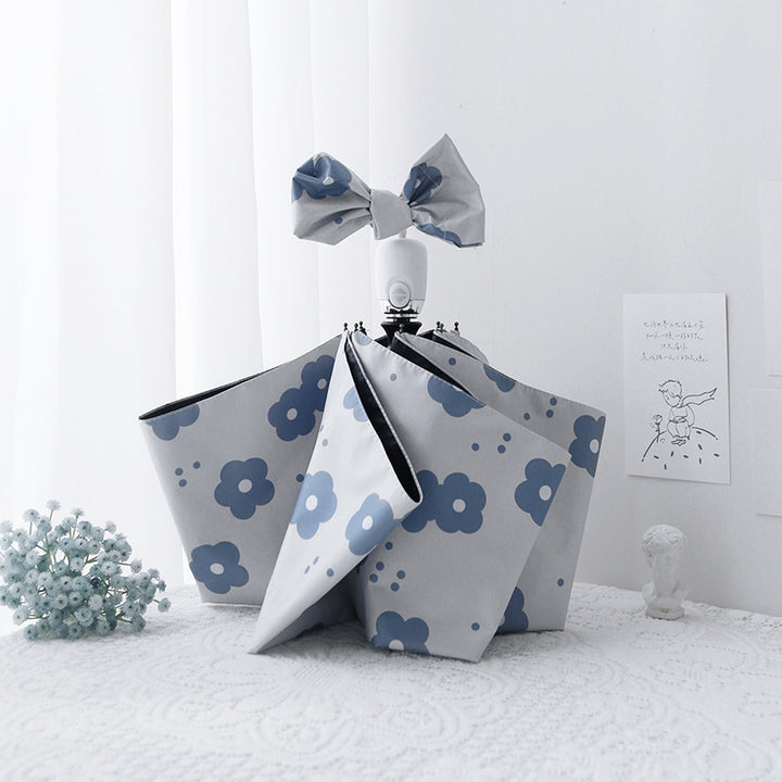 Ladies folding umbrella with unusual flower design Bowlift