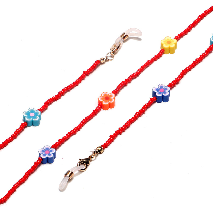 Colorful Floral Beaded Eyewear Chain Bowlift
