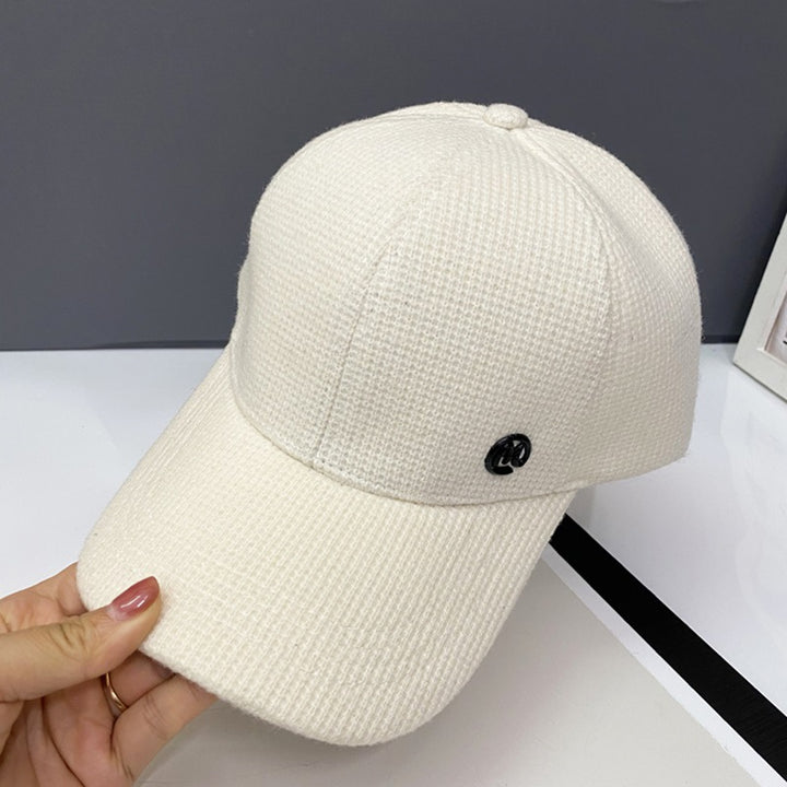 Women's Textured Cotton Baseball Cap Bowlift