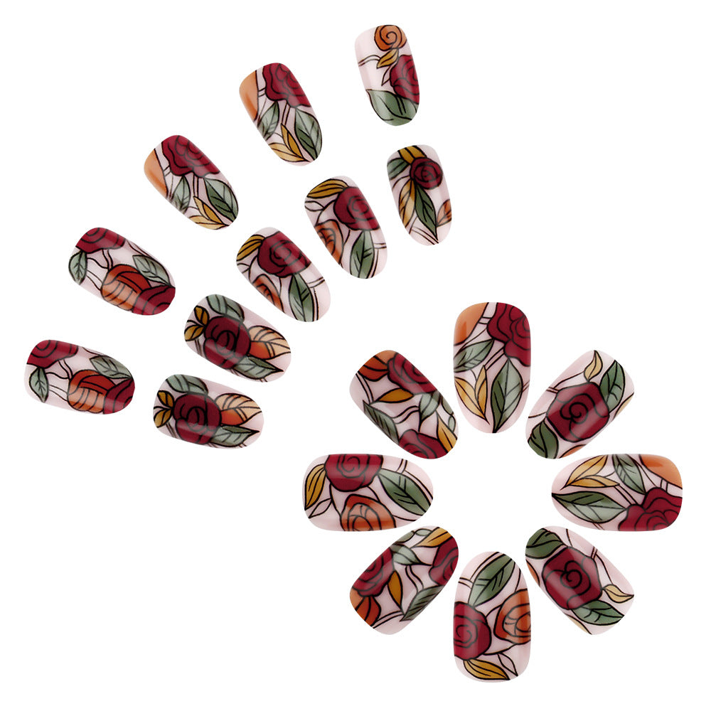 Floral Design Nail Art Set Bowlift