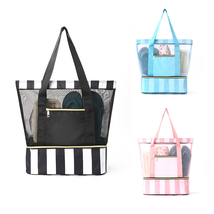 Practical tote bag with mesh design Bowlift