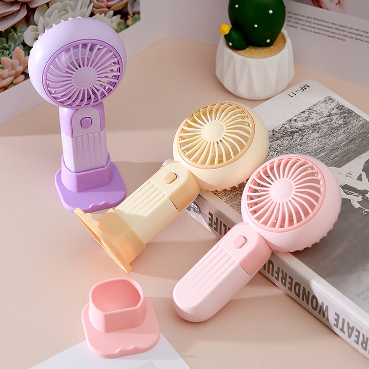 Unisex Portable USB Fan with Ergonomic Stand Bowlift