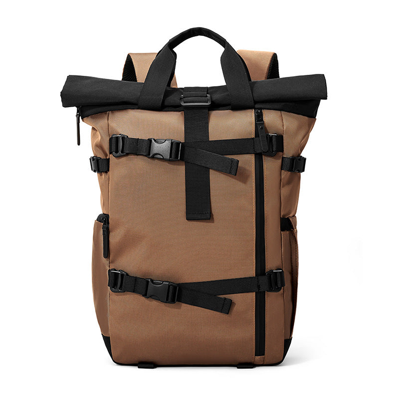 Backpack with roll closure and durable materials Bowlift