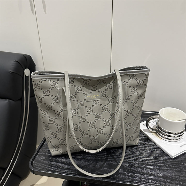Floral Embossed Tote Bag Bowlift