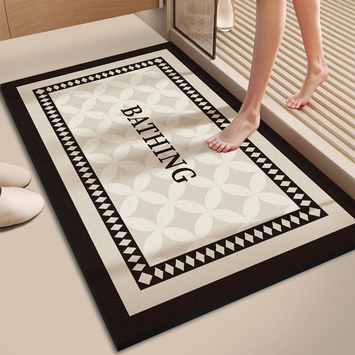 Absorbent Bathroom Floor Mat Bowlift