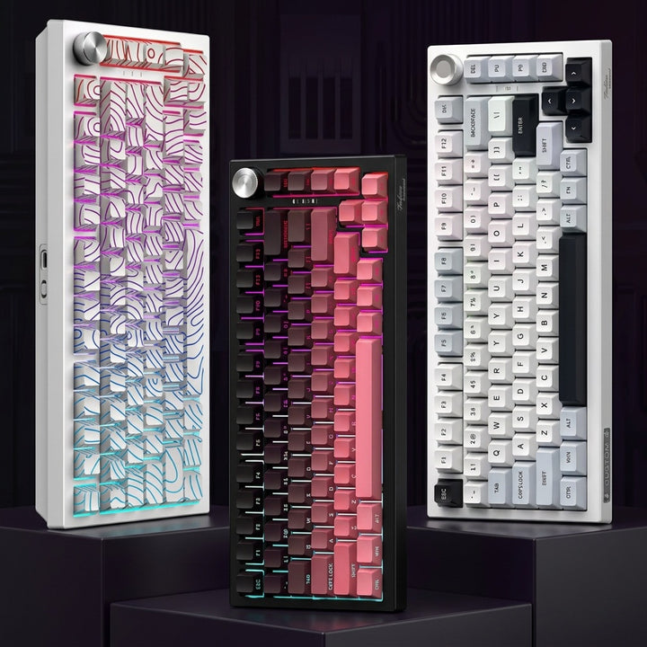 Gaming keyboard with individually customizable RGB backlighting Bowlift