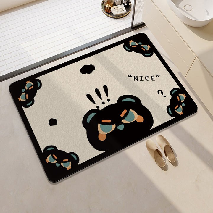 Playful Fruit-Themed Bath Mat Bowlift