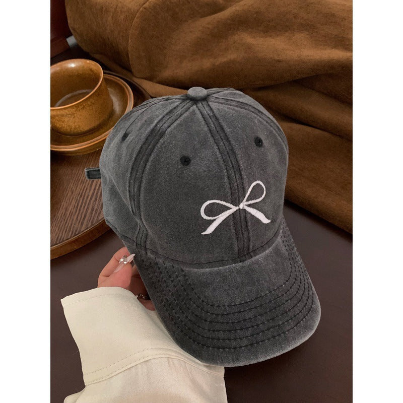 Women's Casual Embroidered Baseball Hat Bowlift