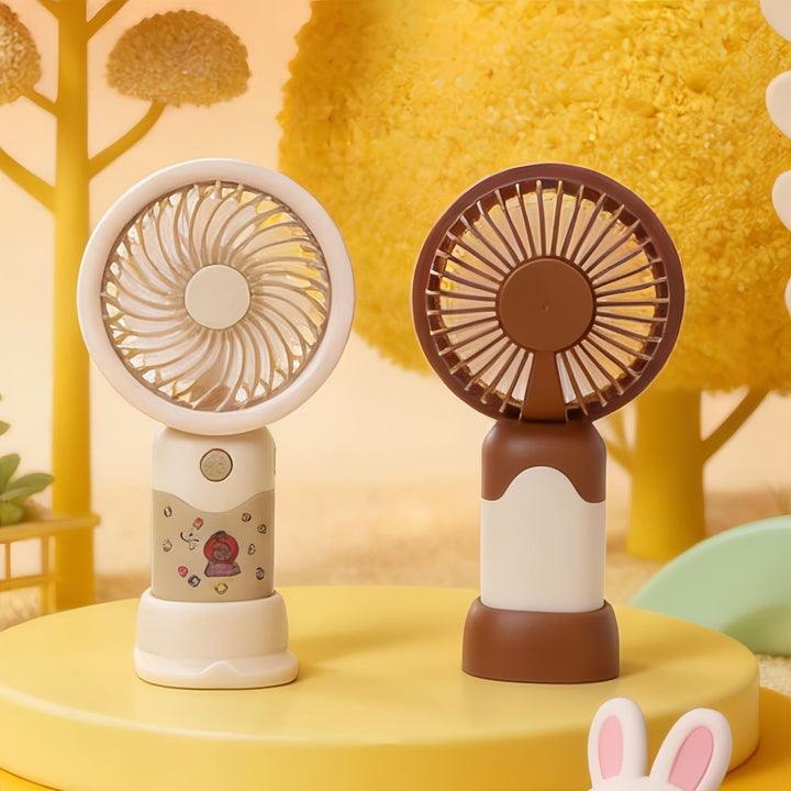 Ladies portable hand fan with ergonomic design and cute motif Bowlift