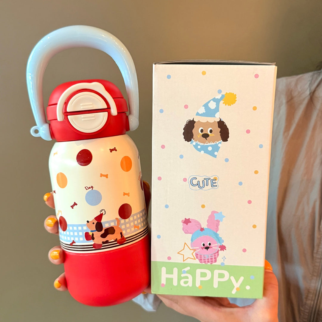 Women's water bottle with interactive animal design Bowlift