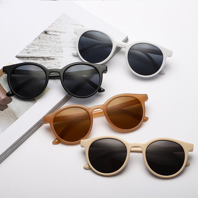 Elegant Round Frame Sunglasses Bowlift