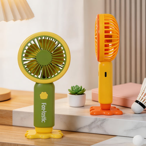 Ladies Portable Hand Fan with Multifunctional USB Charging Function and Ergonomic Design Bowlift