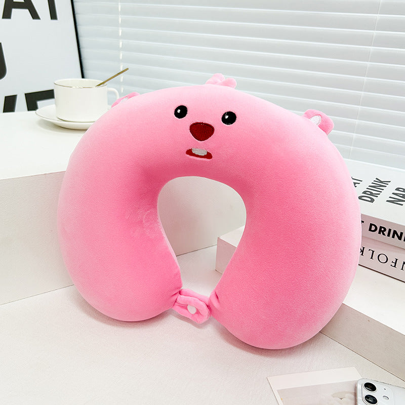 Women Kitten Neck Support Pillow Bowlift