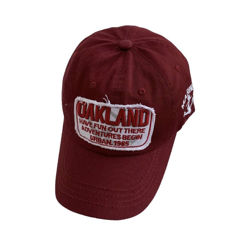 Women's Vintage-Inspired Embroidered Cap Bowlift