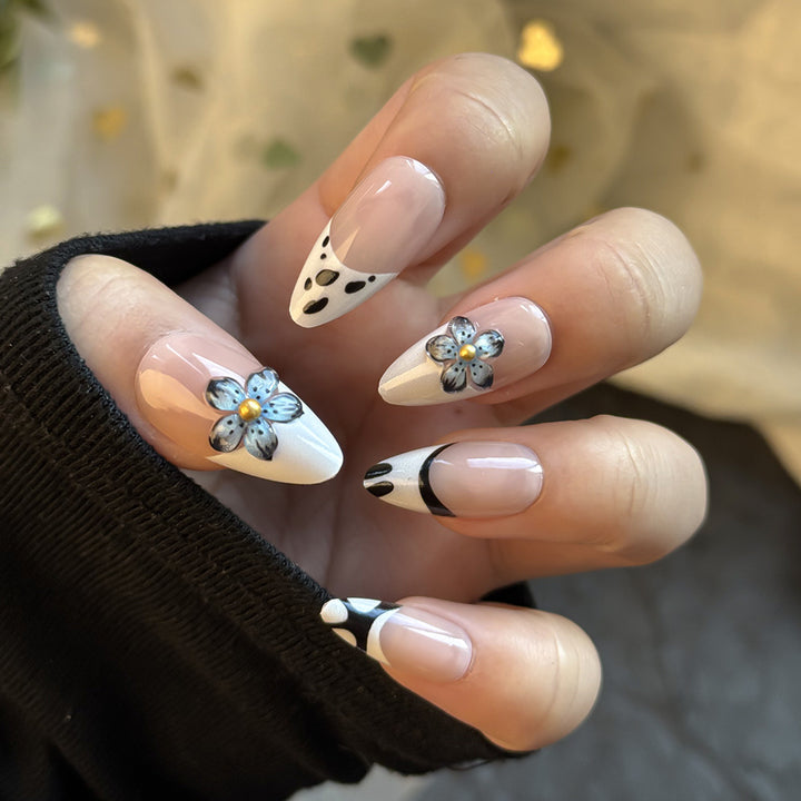 Floral-Themed Press-On Nail Design Collection Bowlift