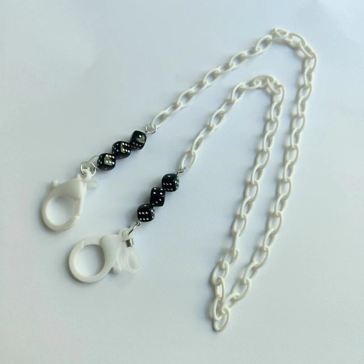 Fashionable glasses holder chain made of plastic with colorful beads Bowlift