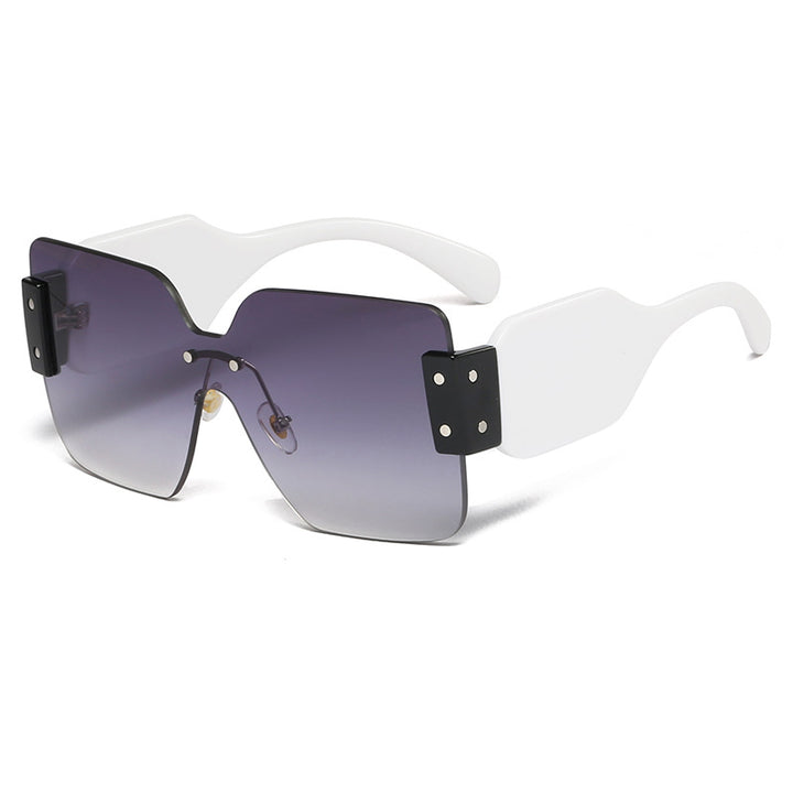 Women's fashionable flat sunglasses with creative design Bowlift