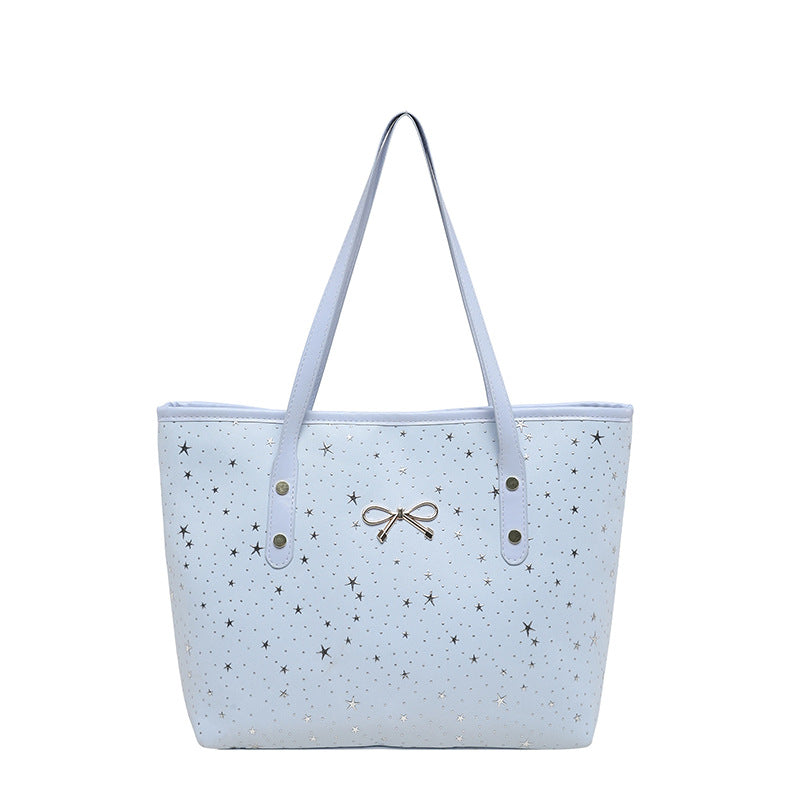 WoStylish Star-Embellished Tote Bag Bowlift
