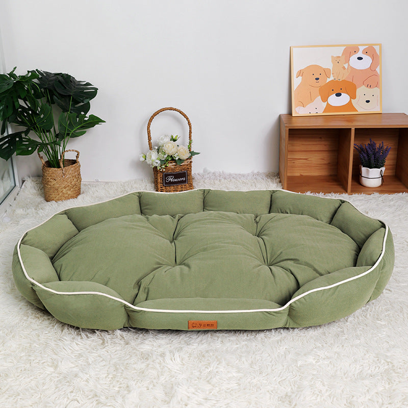 Round Plush  Nest   Dog Bed