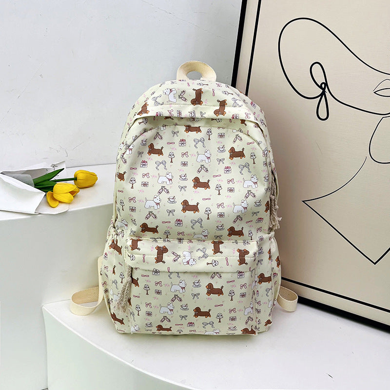 Children's Playful Dog-Themed Backpack Bowlift