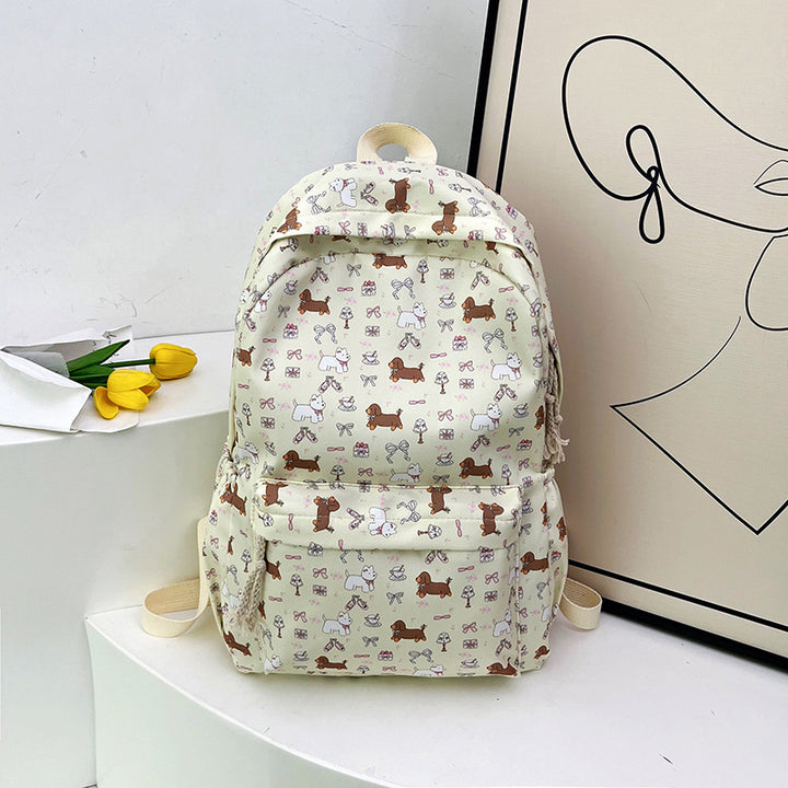 Children's Playful Dog-Themed Backpack Bowlift