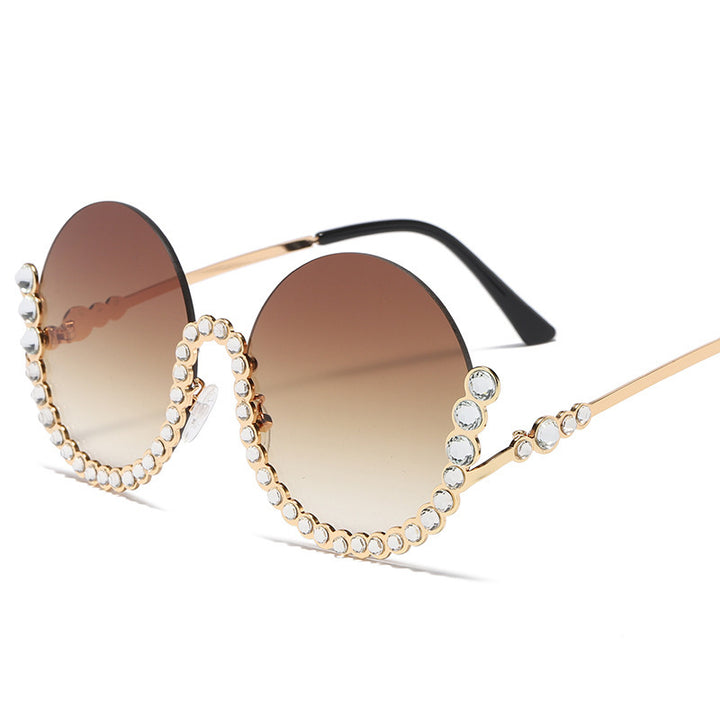 Women's Designer Sunglasses with Glamorous Crystal Accents Bowlift