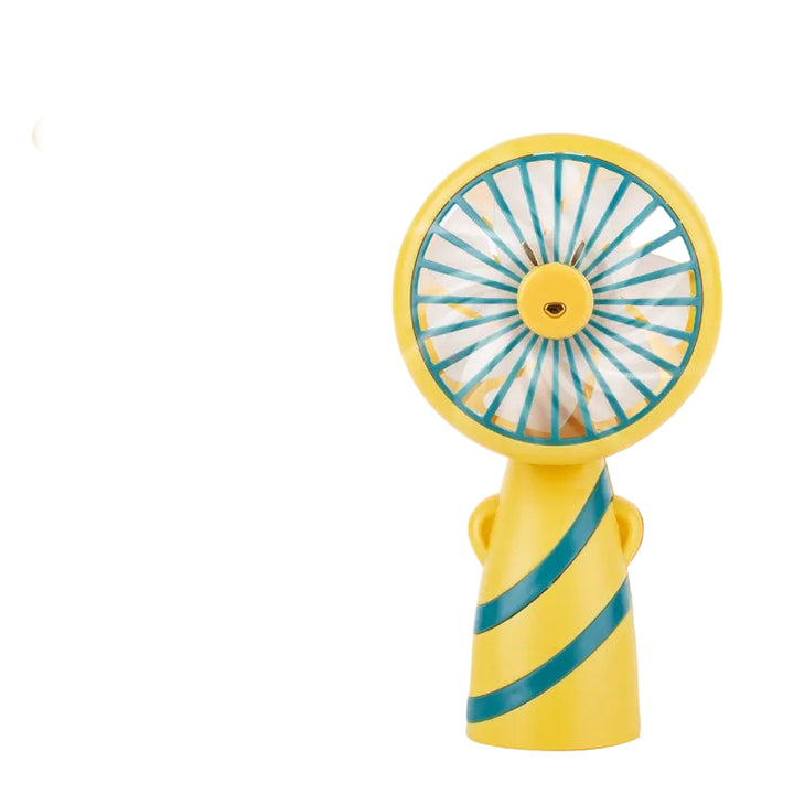 Women's Portable Mini Hand Fan with Animal Ears and USB Charging Function Bowlift