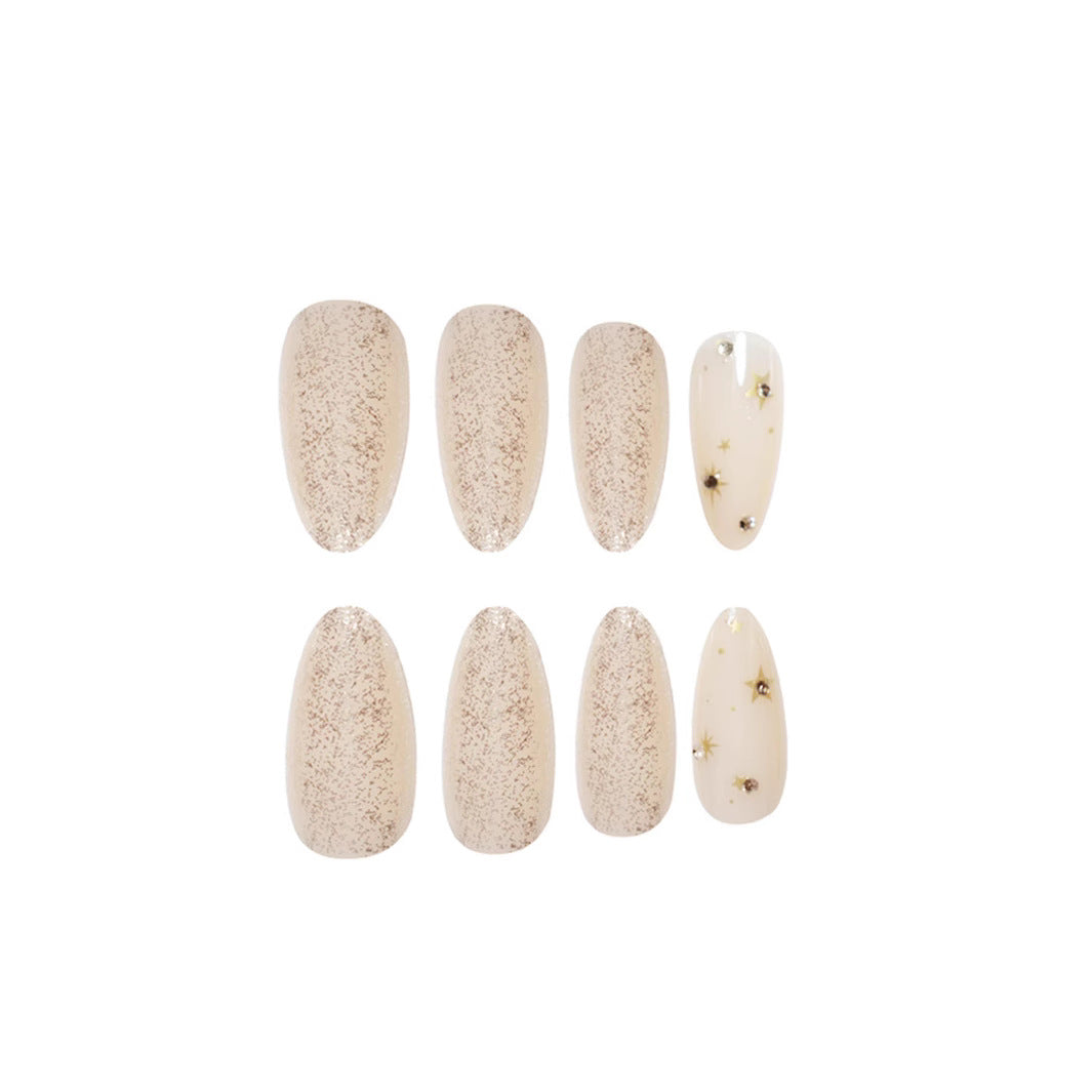 Glamorous Glittery Press-On Nail Art Bowlift