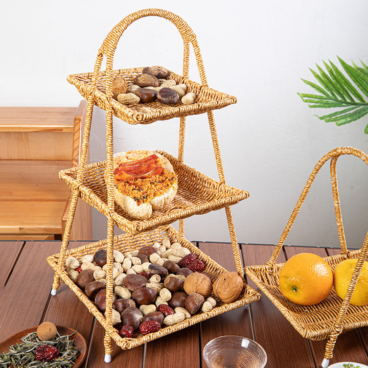 Decorative Woven Serving Tray Bowlift