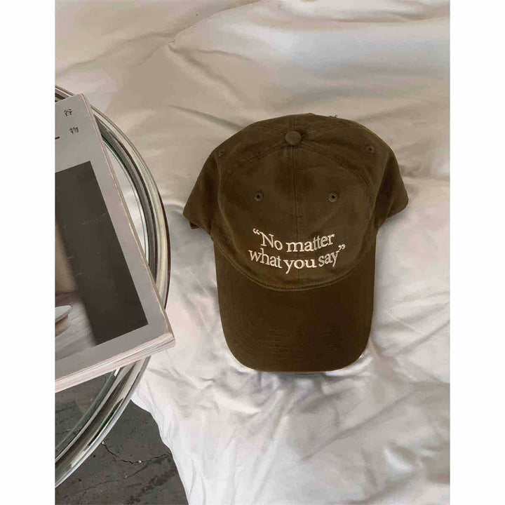 Women's Casual Embroidered Statement Cap Bowlift