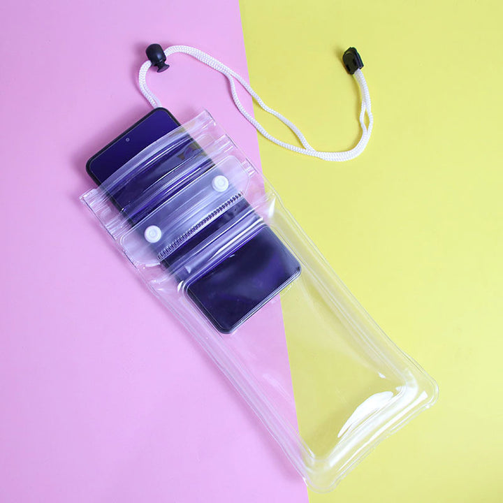 Unisex waterproof smartphone bag with flexible carrying strap Bowlift